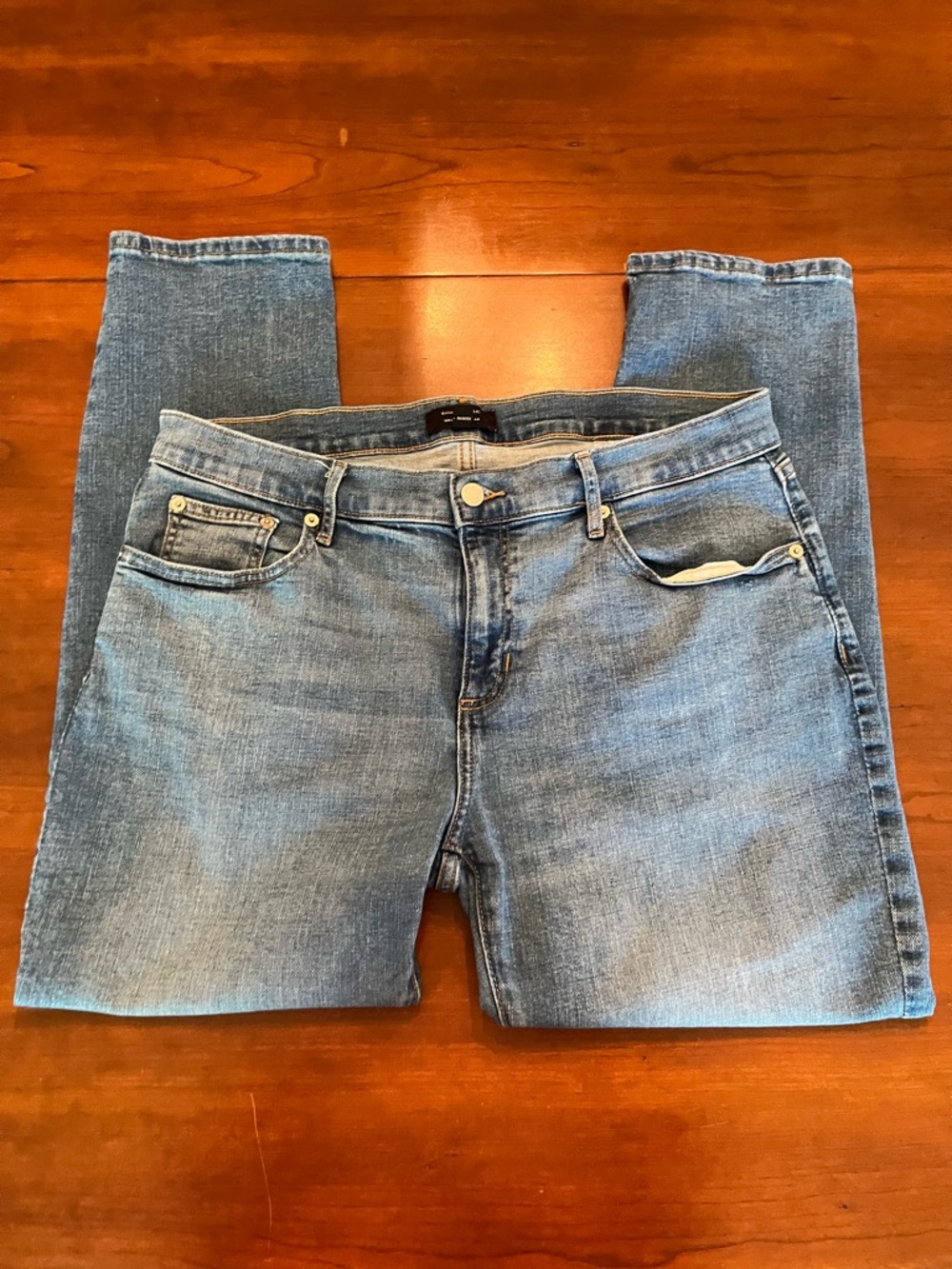 Banana Republic Girlfriend Jean Medium Wash Women’s size 32/14 - Picture 2 of 14